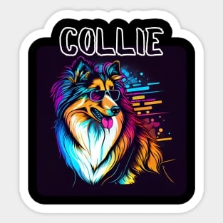 Graffiti Style - Cool Collie 1 Sticker